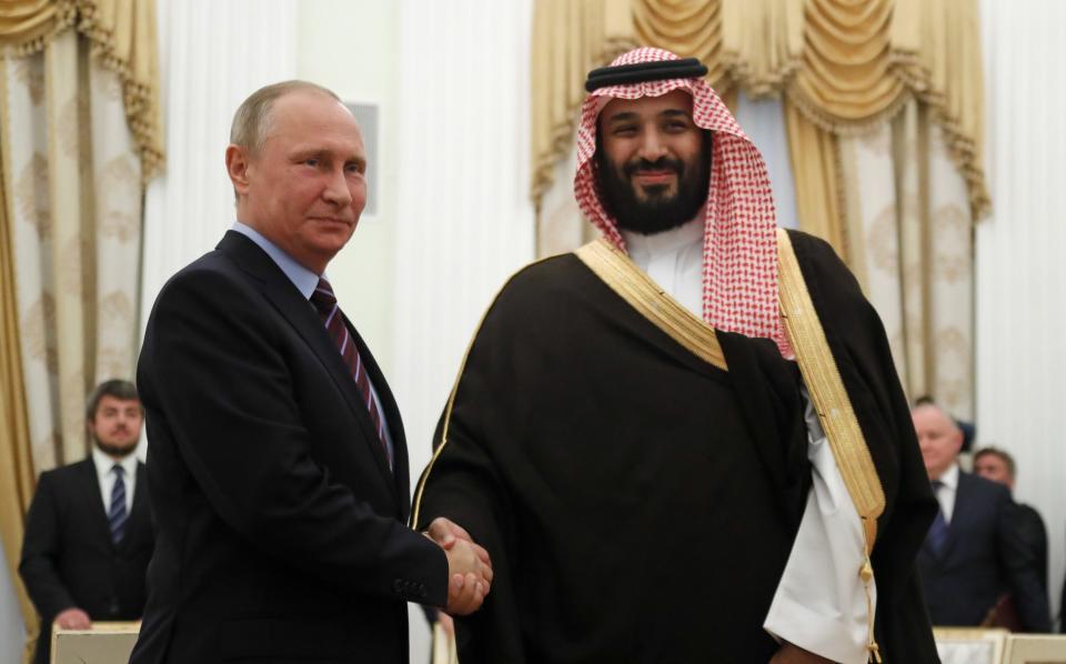 vladimir putin and mohammad bin salman - Mikhail MetzelTASS via Getty Images