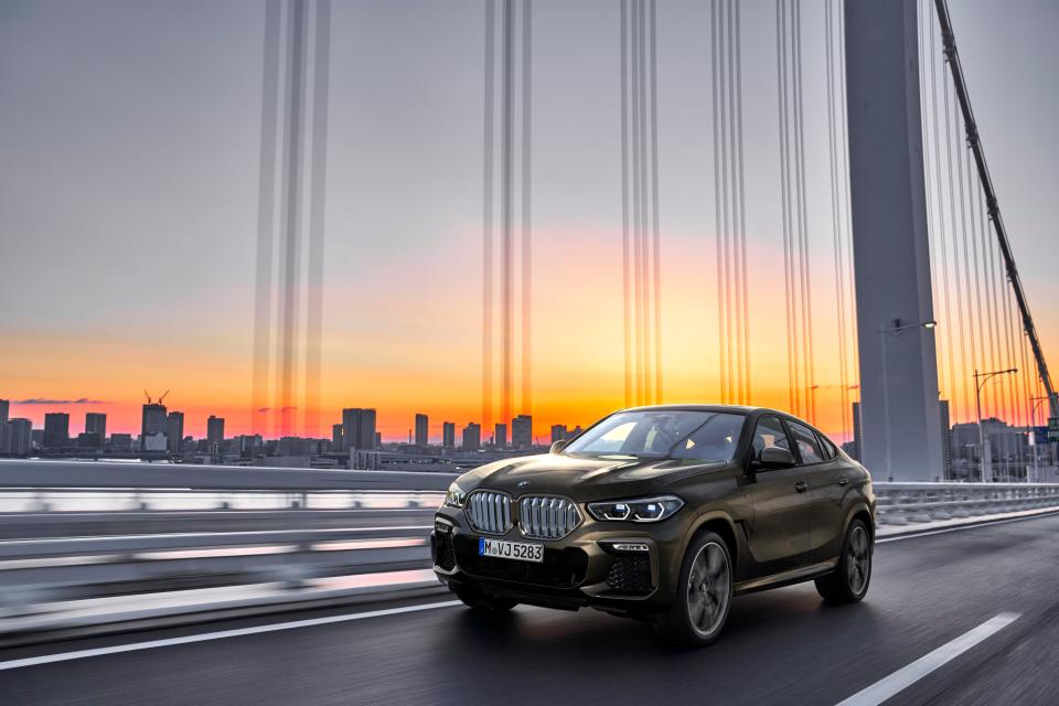 The new BMW X6 SUV debuts at the Frankfurt auto show in Germany.