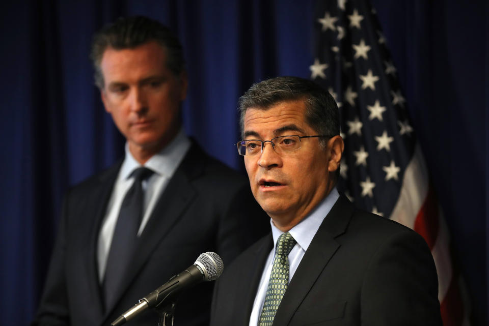 Image: California Gov. Newsom And CA Attorney Gen. Becerra Hold News Conference Responding To Trump Revoking State's Emissions Waiver (Justin Sullivan / Getty Images file)