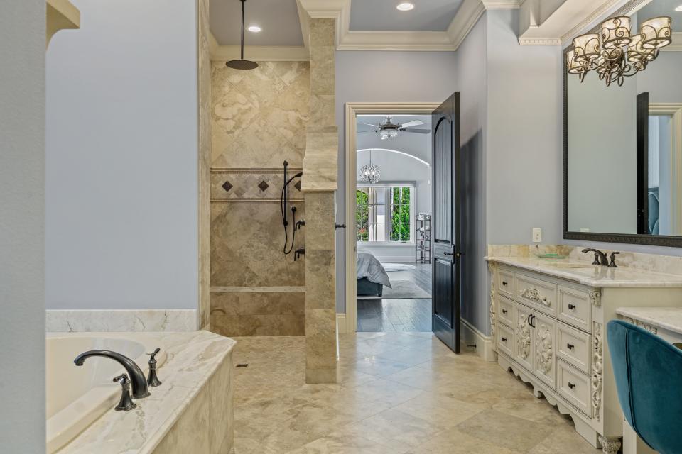One of the bathrooms in the house.
