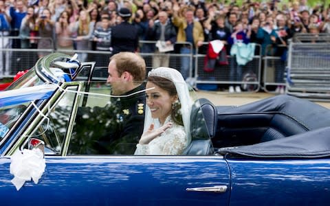 More than 2000 people attended the wedding of the Duke and Duchess of Cambridge - Credit: AFP