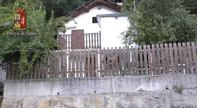 The farmhouse where the model was allegedly kept. Photo: AP