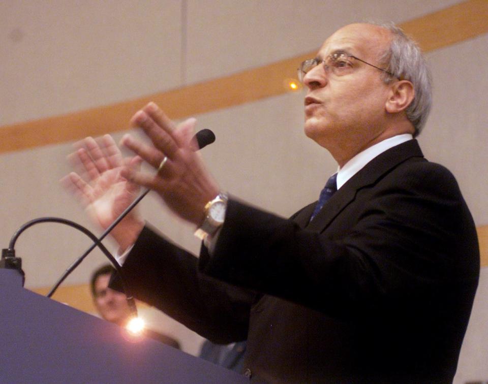 Moustafa H. Abdelsamad, former dean of the Texas A&M University-Corpus Christi College of Business, helped the university secure donations for a new business building which was completed in 2011.