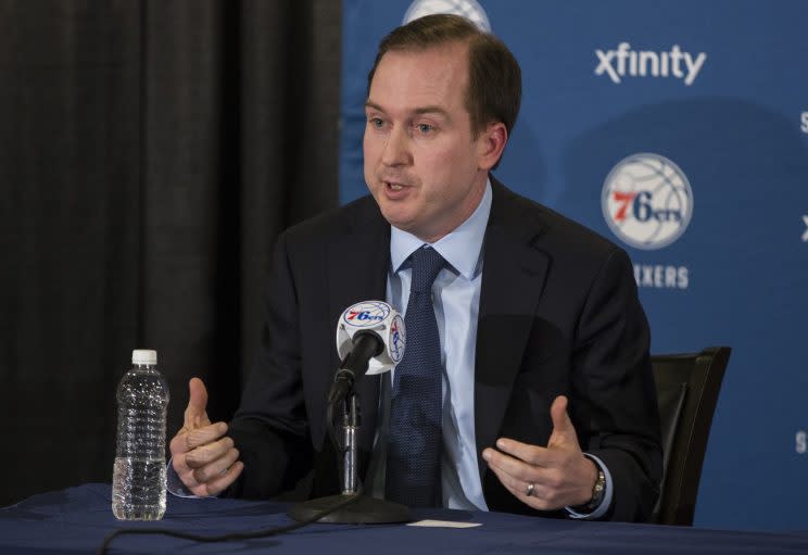 The 76ers took their fair share of criticism during the Sam Hinkie era. (AP)