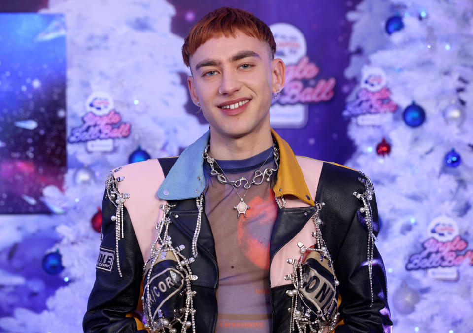 NO ARCHIVE NO SALES EDITORIAL USE ONLY Olly Alexander in Capital's on air studio during day one of Capital's Jingle Bell Ball with Barclaycard at London's O2 Arena. Picture date: Saturday December 11, 2021.