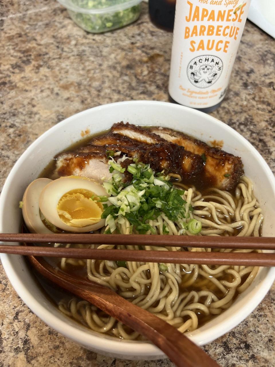 Tonkotsu ramen made by chef Vinnie DeBono