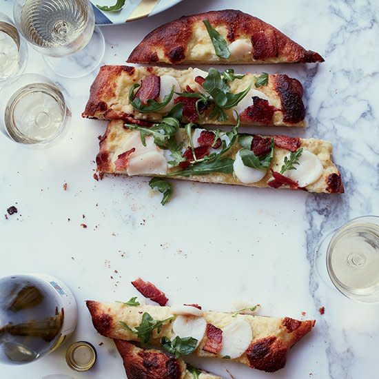 Scallop-and-Bacon Pizza (40 minutes)
