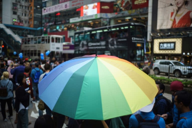 Hong Kong does not recognise gay marriage and only decriminalised homosexuality in 1991