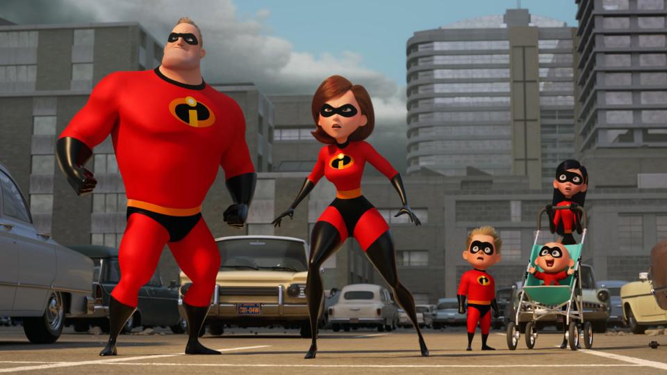 Incredibles 2 reunited the stars of the original Incredibles movie. (Pixar/Alamy)