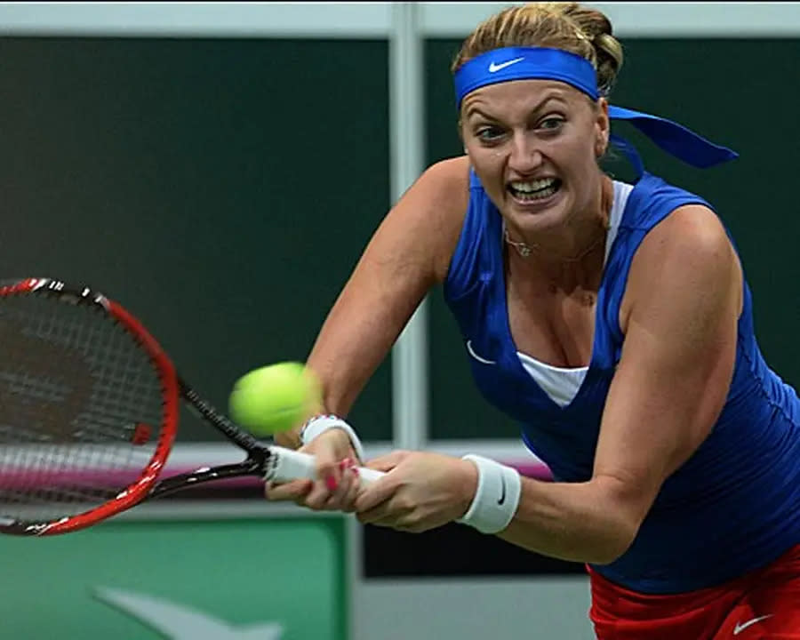 Ihre Gegnerin ist die Weltranglisten-Vierte Petra Kvitova - keine leichte Aufgabe also