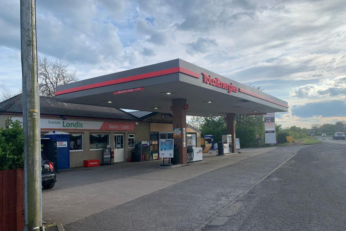 The petrol station, which was already there under the Coates Garage name, now has the sign 'Total Energies' and a Londis store has been added to the site <i>(Image: NORTHERN ECHO)</i>