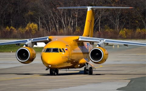 An Antonov An-148-100V plane operated by Saratov Airlines