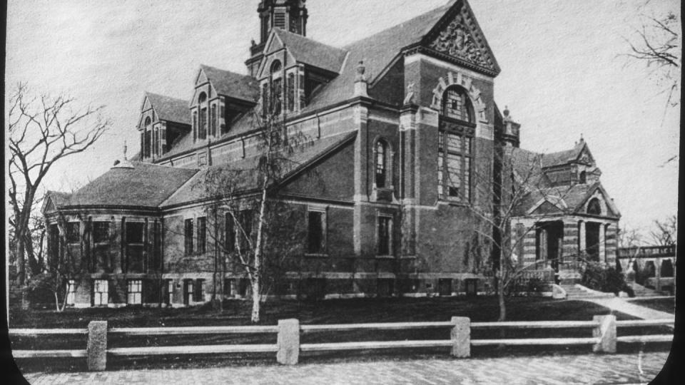 Hemenway Gymnasium, Harvard University, Massachusetts, USA, late 19th or early 20th century.