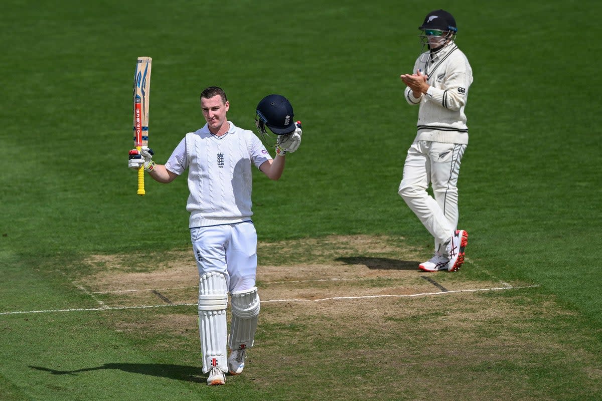 Harry Brook scored another century (Andrew Cornaga/AP) (AP)