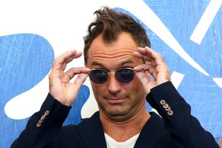 Actor Jude Law attends the photocall for the movie "The Young Pope" at the 73rd Venice Film Festival in Venice, Italy September 3, 2016. REUTERS/Alessandro Bianchi