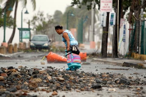 Millions were left without power in Puerto Rico - Credit: AFP/RICARDO ARDUENGO