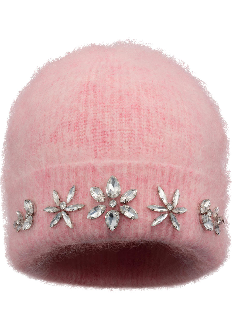 A photo of Rabanne H&M Embellished mohair-blend beanie. (PHOTO: H&M)