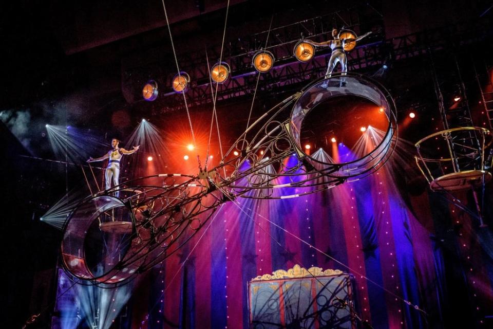 High-flying fun: Circus 1903 at the Southbank Centre  (Dan Tsantilis)