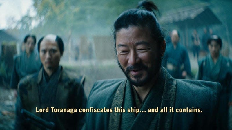 A subtitled scene from Shōgun... - Screenshot: FX