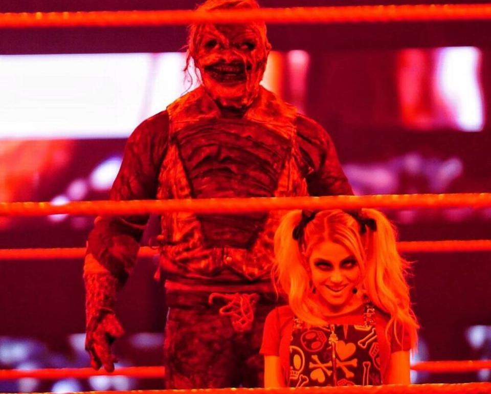 The Fiend Bray Wyatt with Alexa Bliss.