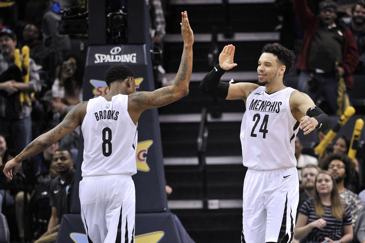 They might have the same last name, but Dillon Brooks and MarShon Brooks are two very different players. The NBA learned that on Friday. (AP Photo)