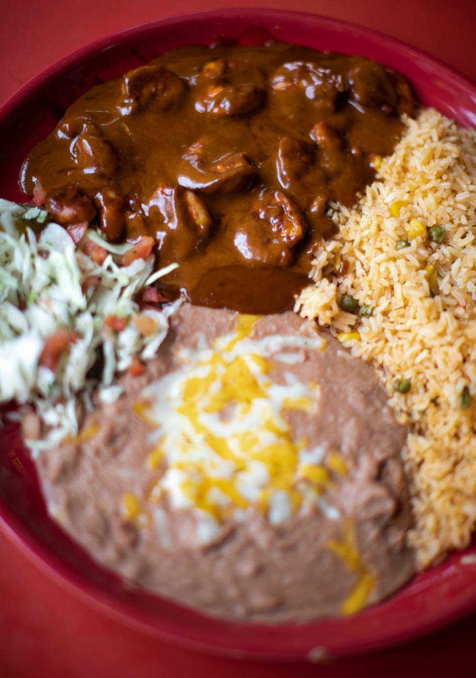 A traditional mole dish at Fiesta Jalisco in Northland.