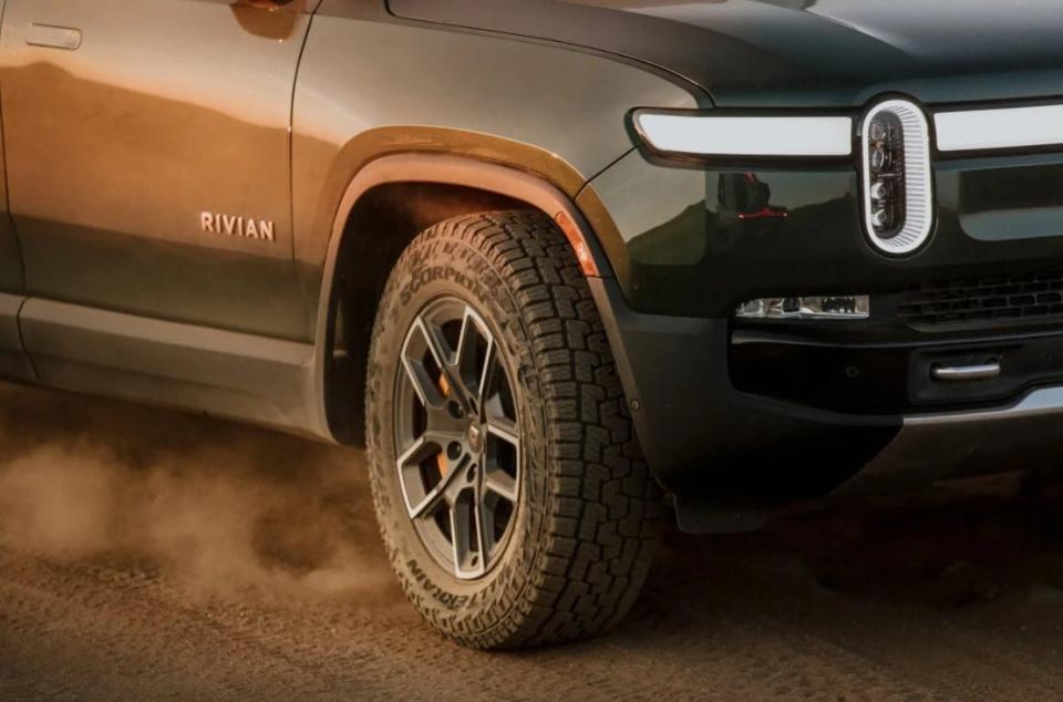 Georgia-based Rivian makes one of just a handful of electric pickup truck models.