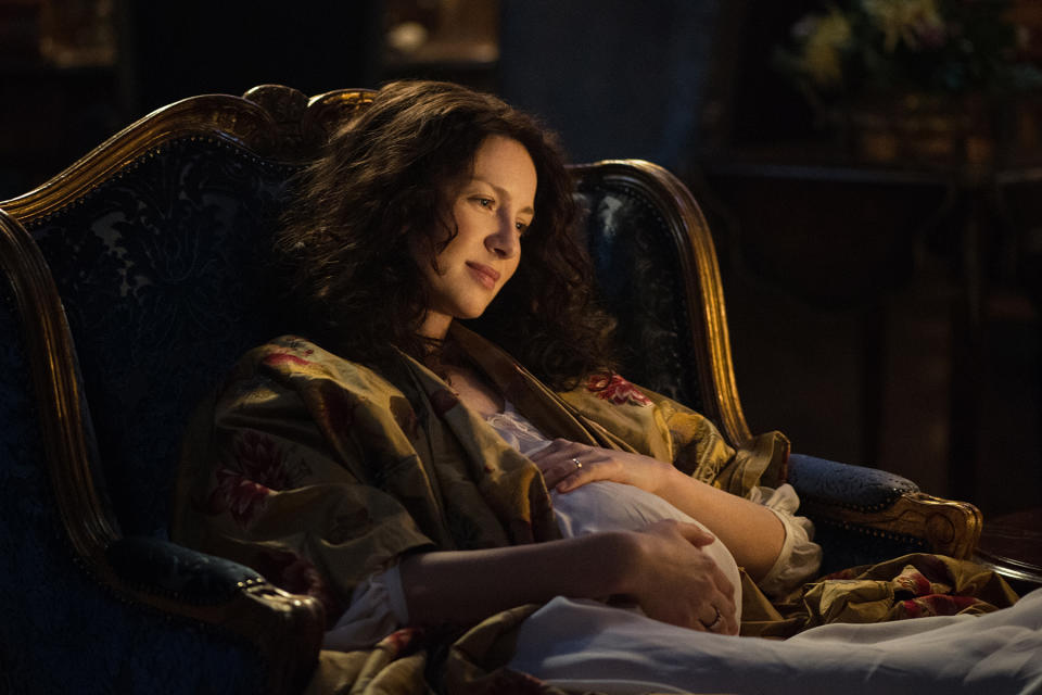 “Wee one, it’s your father. I canna wait to meet you.” – Jamie Fraser