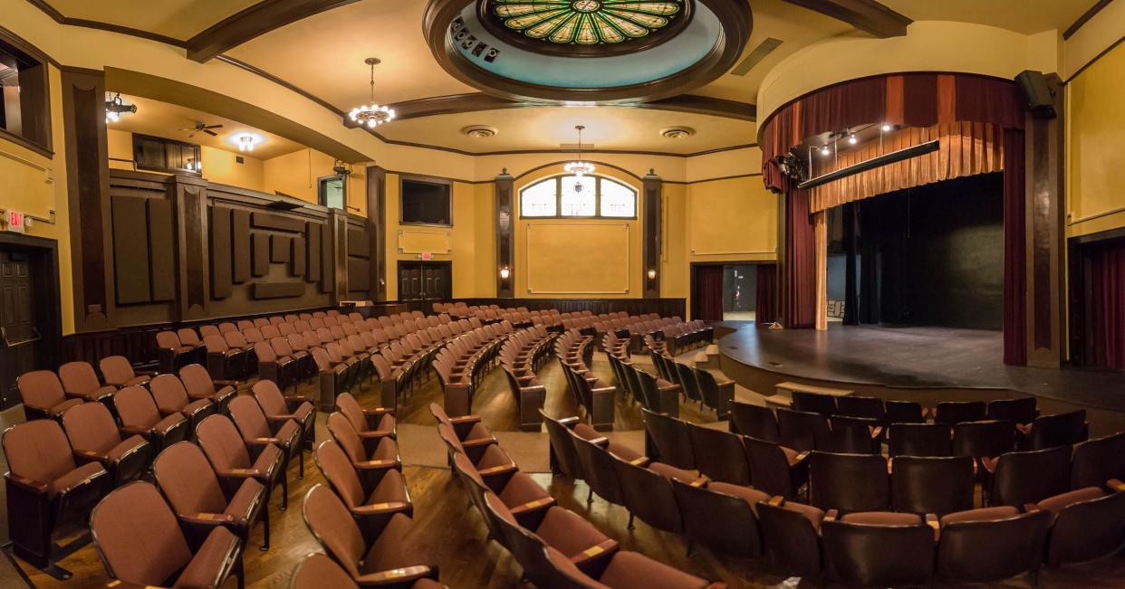 The interior of the Franke Center for the Arts in Marshall.