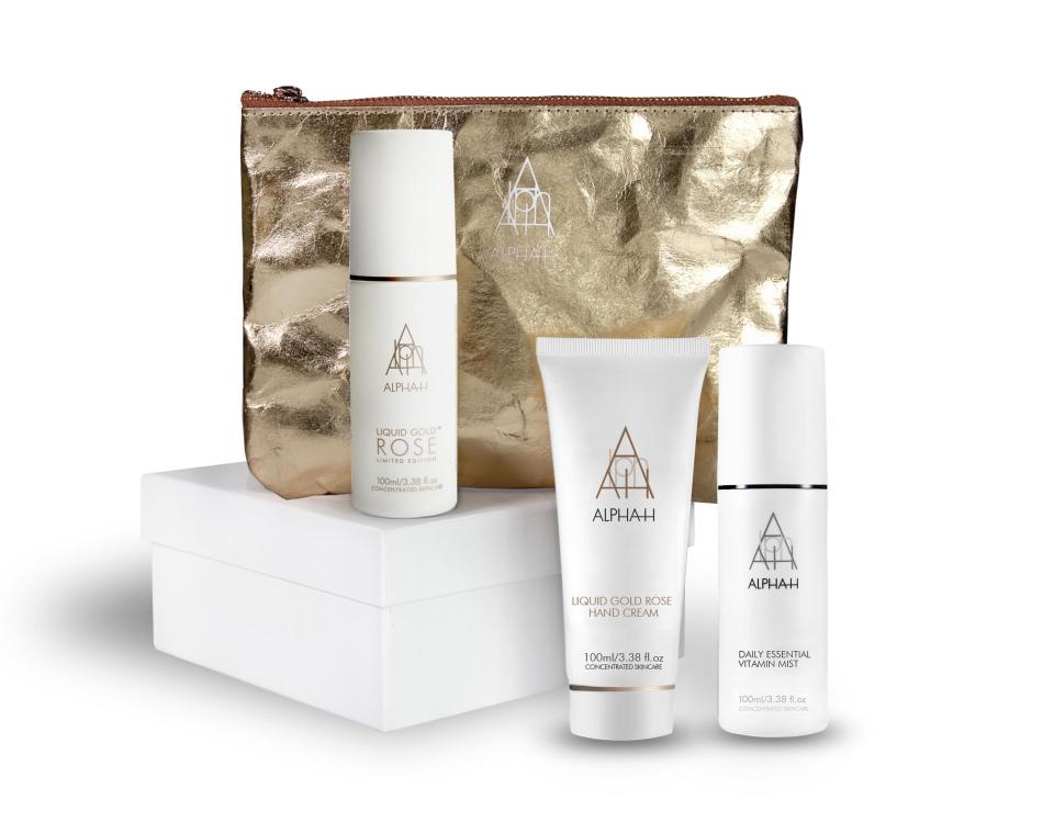 <p>Alpha-H Liquid Gold Rose Luxe Collection - $99.95</p>