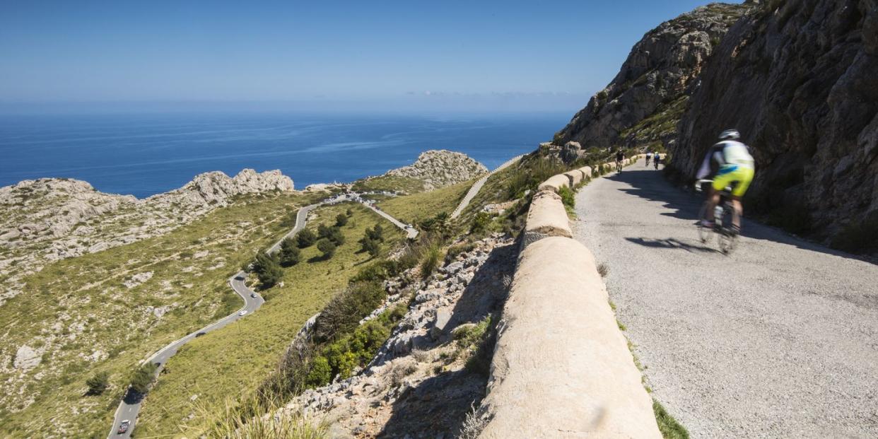 cycling on cap de formentor