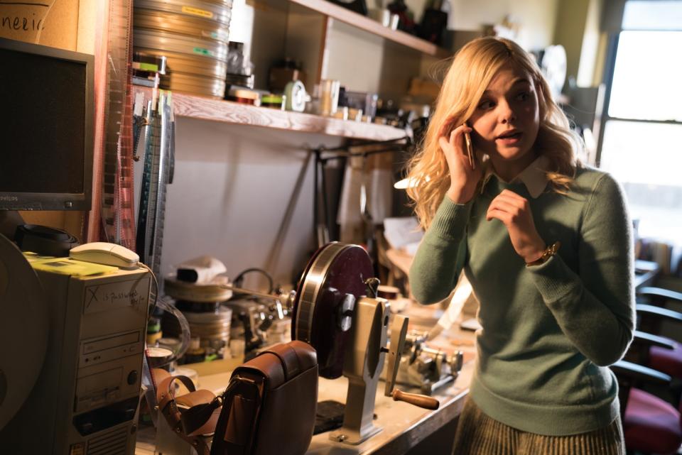 Elle Fanning in "A Rainy Day in New York."