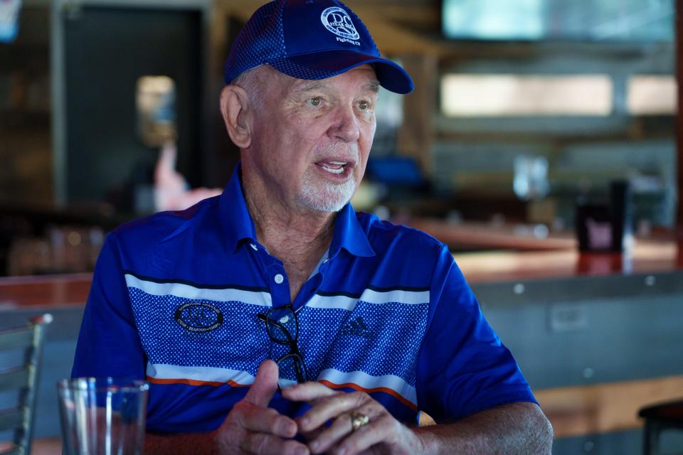 Nap Lawrence speaks to an Arizona Republic reporter at The Stillery in Chandler on Aug. 7, 2023.