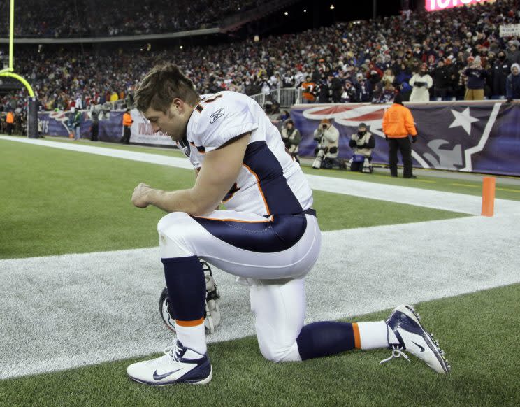 Tim Tebow was traded to the Jets when the Broncos landed Peyton Manning (AP)