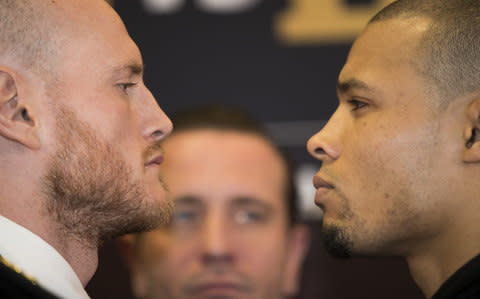 George Groves faces off with Chris Eubank Jnr - Credit: GETTY IMAGES