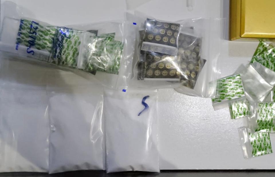 Ketamine retrieved by the Oklahoma Bureau of Narcotics from a human and drug trafficking linked to medical marijuana farms.