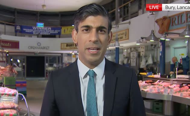 Chancellor Rishi Sunak the morning after the budget 2021 (Photo: Sky News)