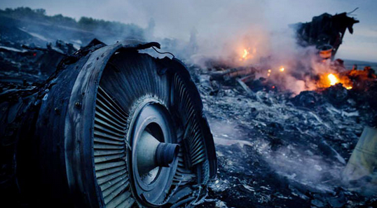 Witnesses claimed there was a loud bang and long smoke trail in the sky. Photo: Reuters.