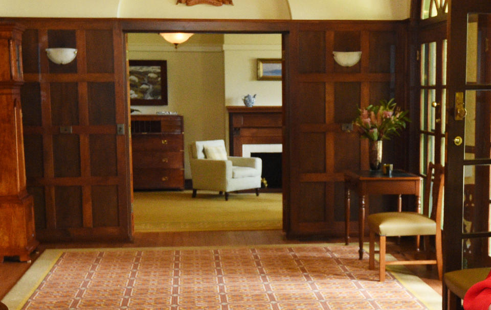 The foyer at The Lodge in Canberra on Monday, Jan. 25, 2016. (AAP Image/Mick Tsikas)