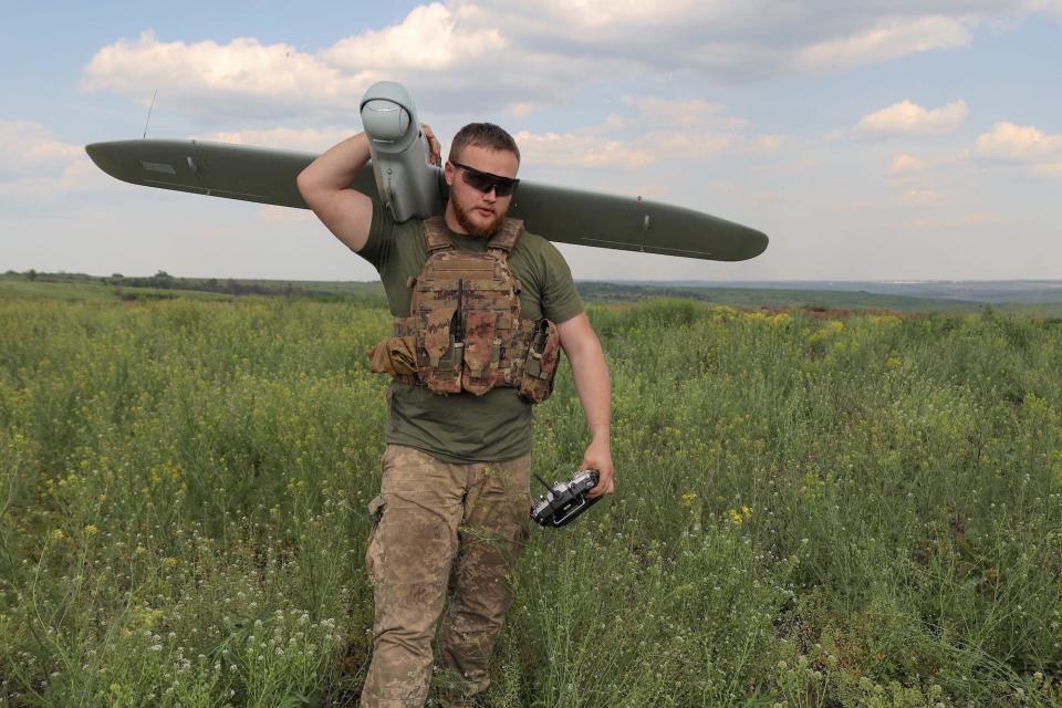 Ukraine soldier reconnaissance drone