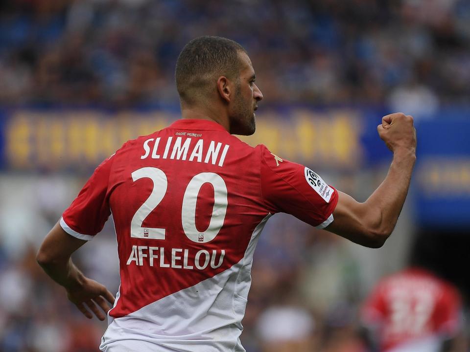 Monaco's Islam Slimani: AFP via Getty Images