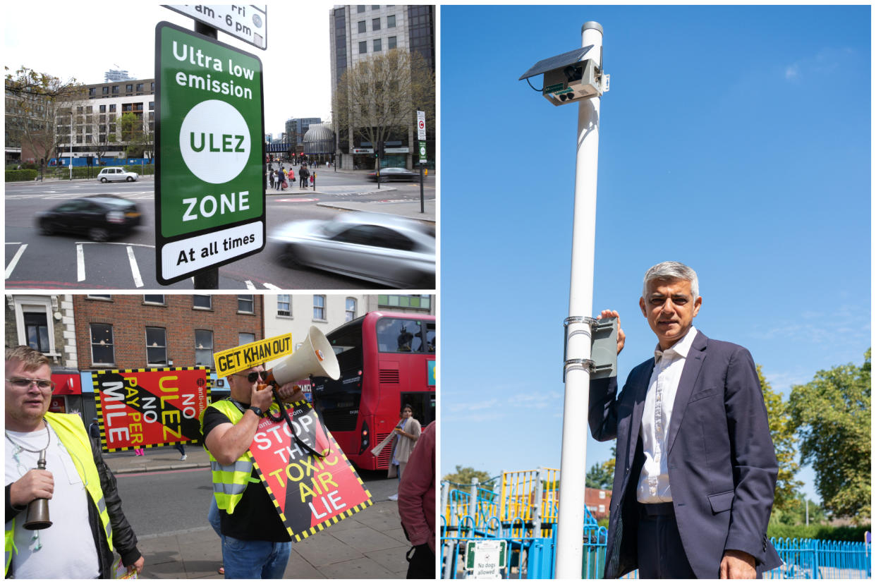 Sadiq Khan is defending his ULEZ policy in the face of opposition from some motorists. (PA)