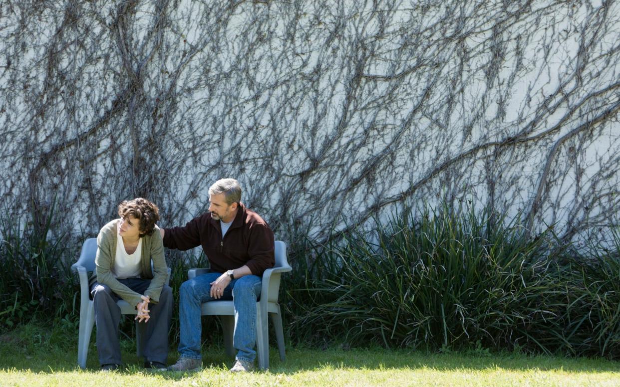 Timothée Chalamet and Steve Carell in Beautiful Boy - Courtesy of Amazon Studios