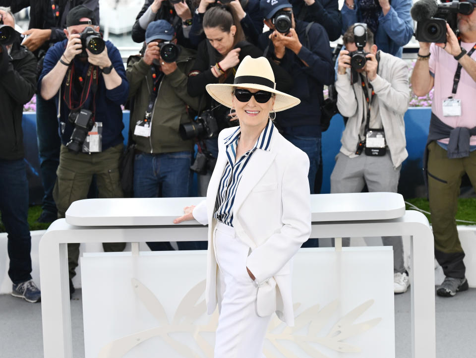 Meryl Streep at the 77th Cannes Film Festival held at the Palais des Festivals on May 14, 2024 in Cannes, France. (Photo by Michael Buckner/Variety via Getty Images)