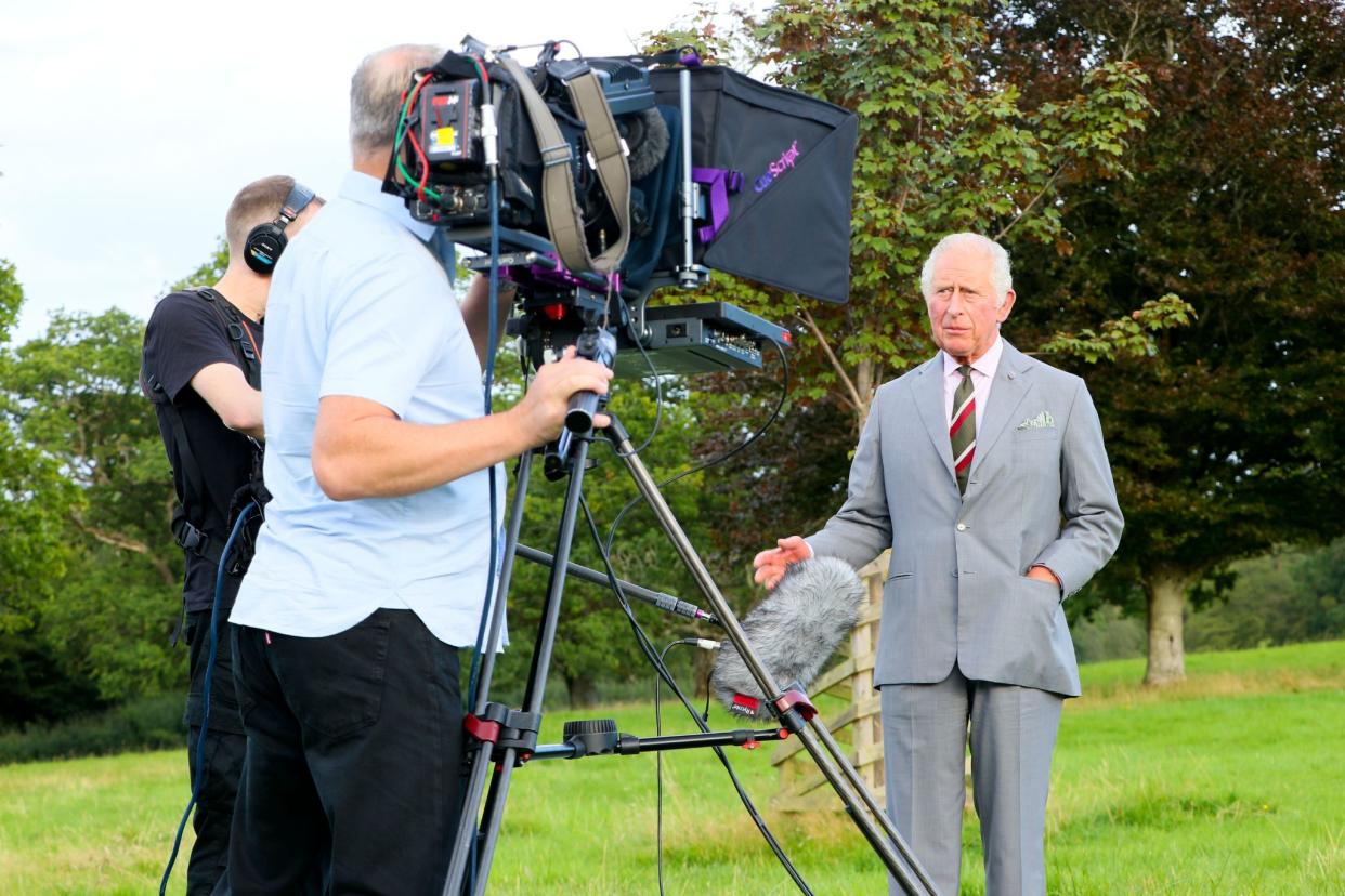 King Charles III paid tribute to Emmerdale in a pre-recorded message for the NTAs. (ITV)