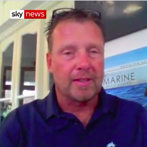 Mr Schimpf speaks about what happened while he was inside the whale’s mouth. Source: Sky News