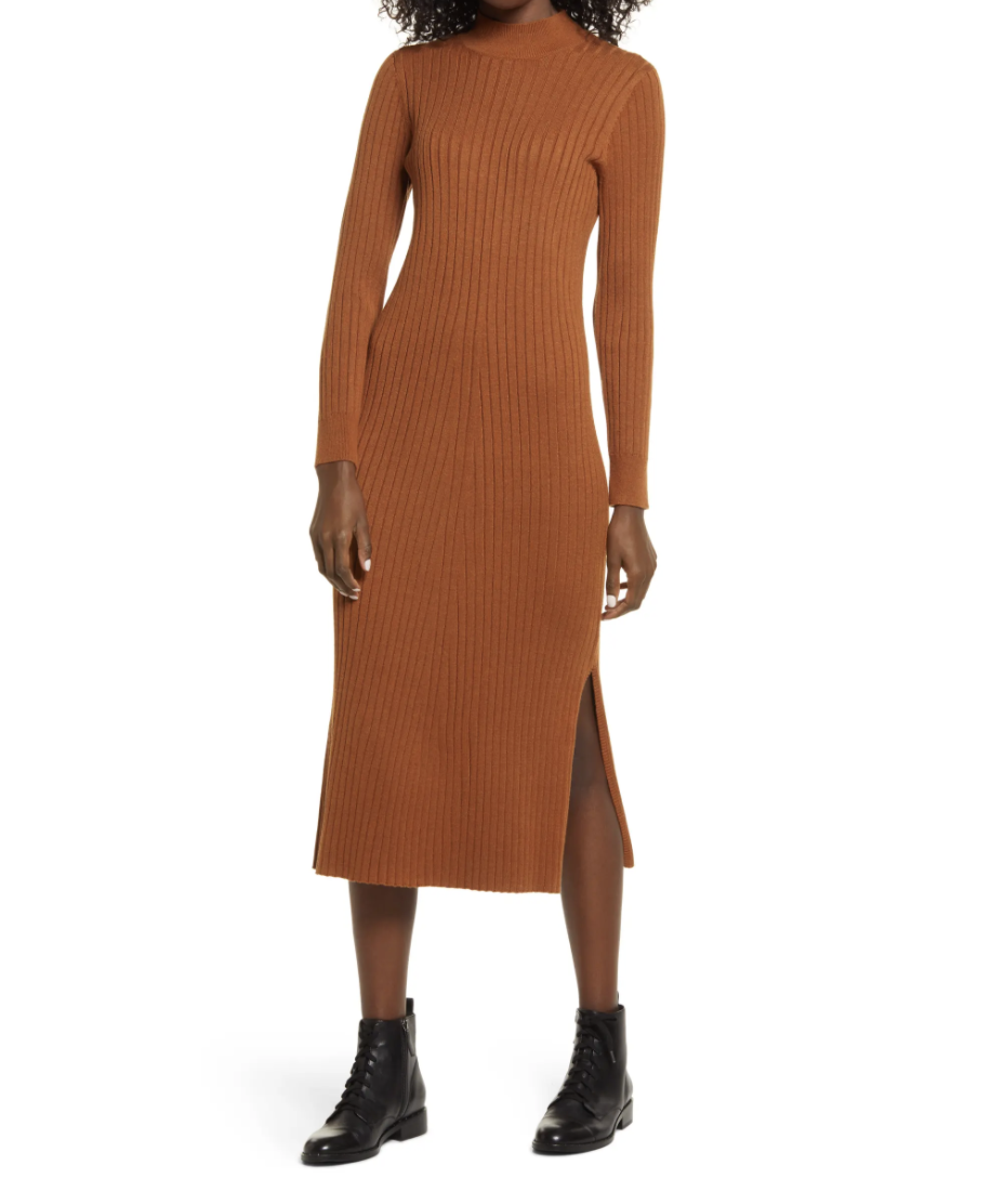 Charles Henry Long Sleeve Mock Neck Sweater Dress- Nordstrom, $45 (originally $89) 