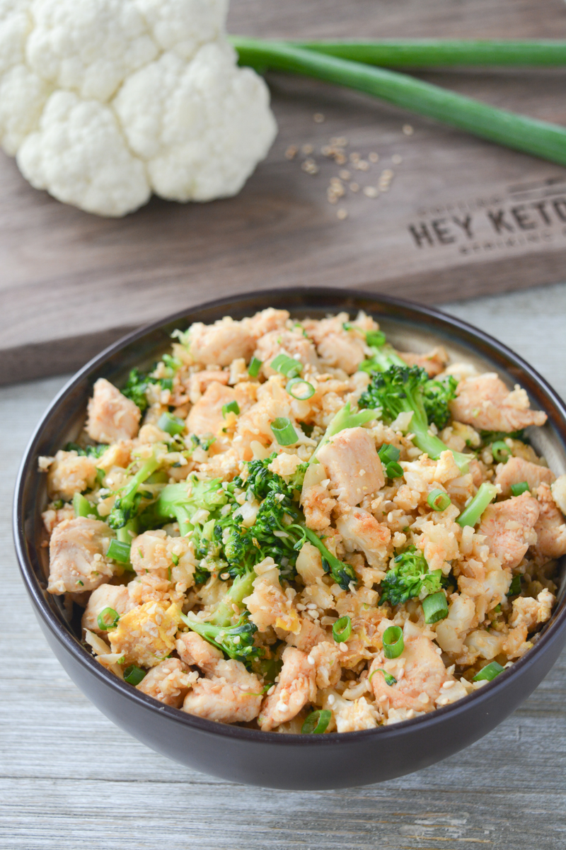 Keto Chicken Fried Cauliflower Rice