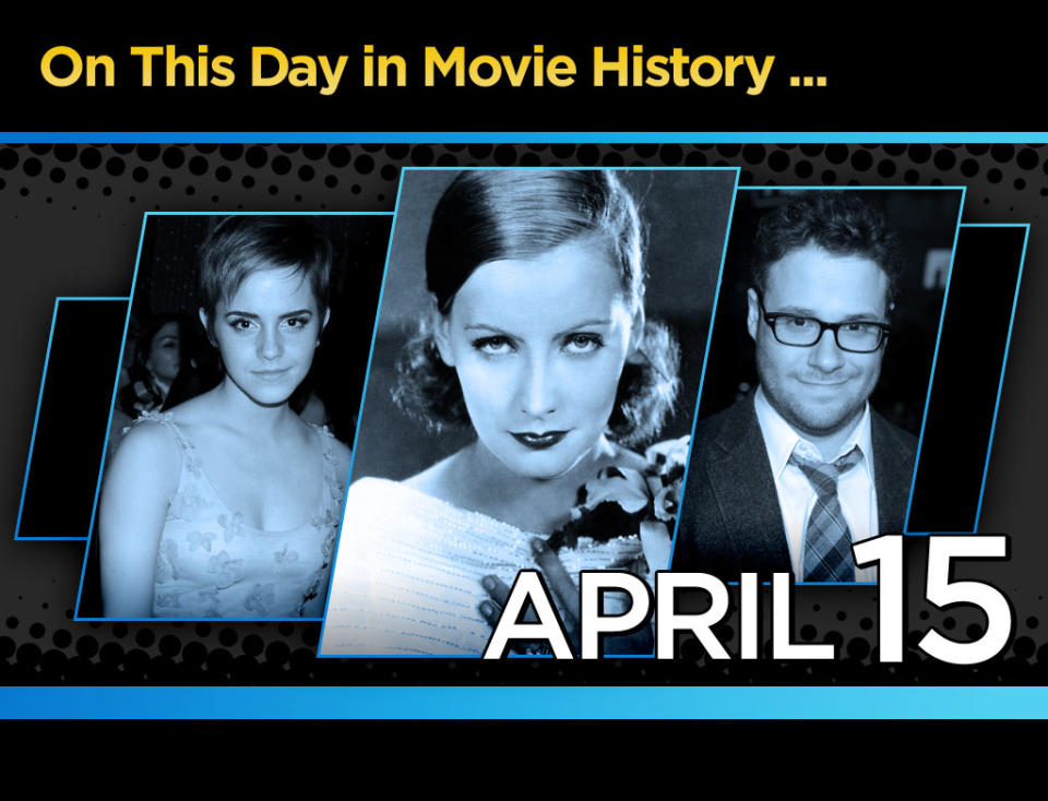 On this day in Movie History April 15 title card