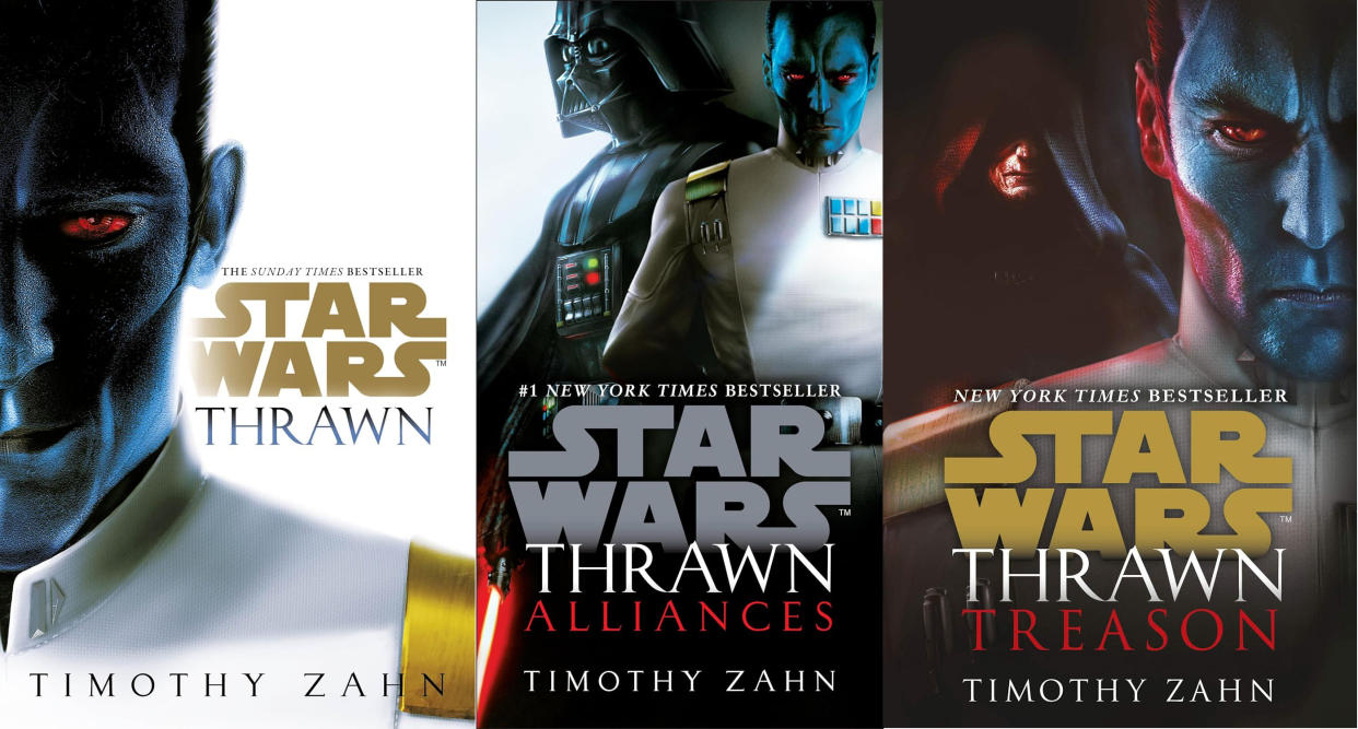  The covers of all three Thrawn books. 